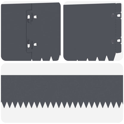 Gazonrand 20 st 103 x 15 cm Staal Antracietkleurig