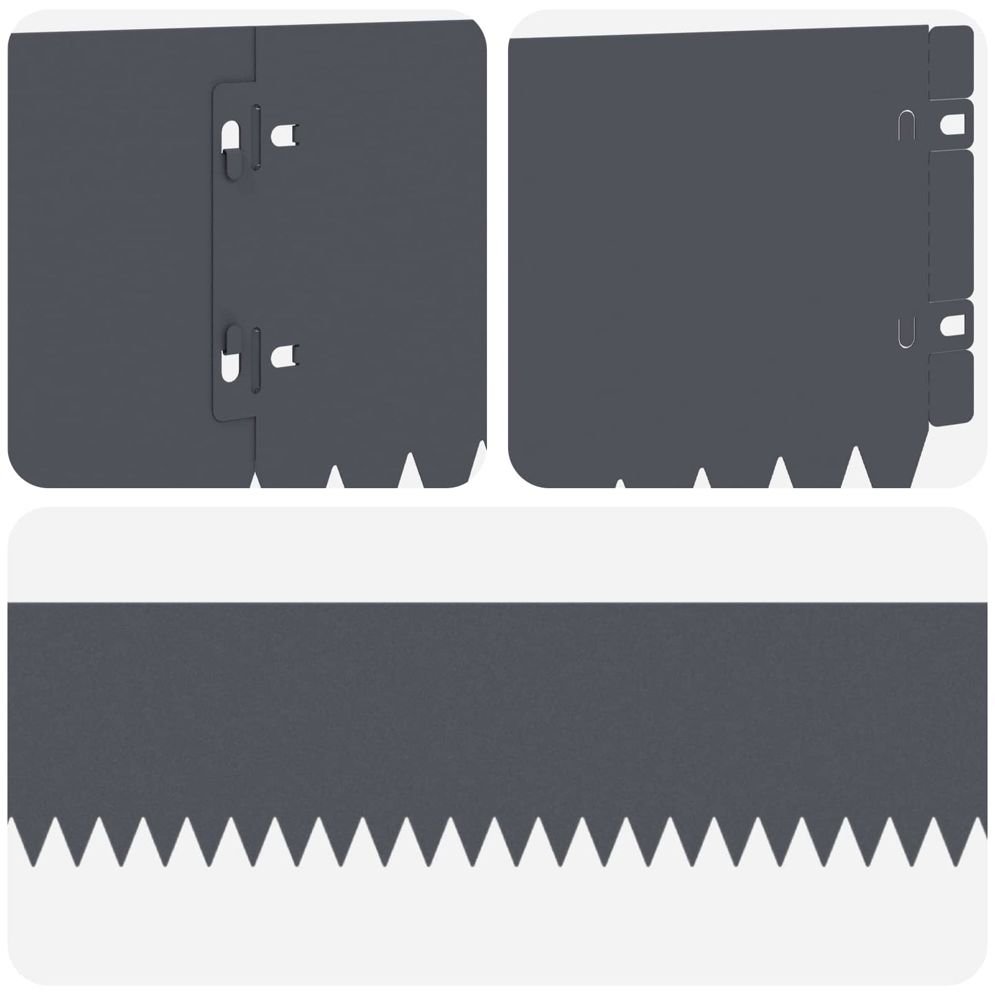 Gazonrand 30 st 103 x 15 cm Staal Antracietkleurig