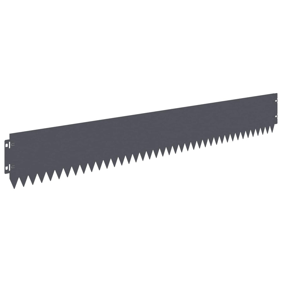 Gazonrand 30 st 103 x 15 cm Staal Antracietkleurig