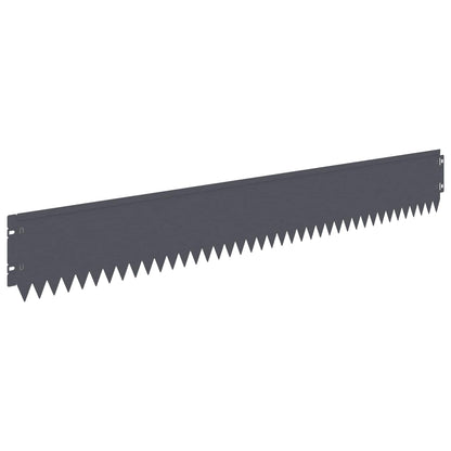 Gazonrand 30 st 103 x 15 cm Staal Antracietkleurig