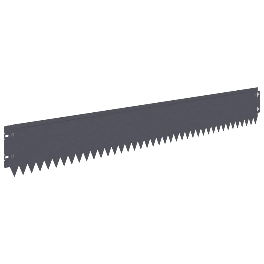 Gazonrand 30 st 103 x 15 cm Staal Antracietkleurig