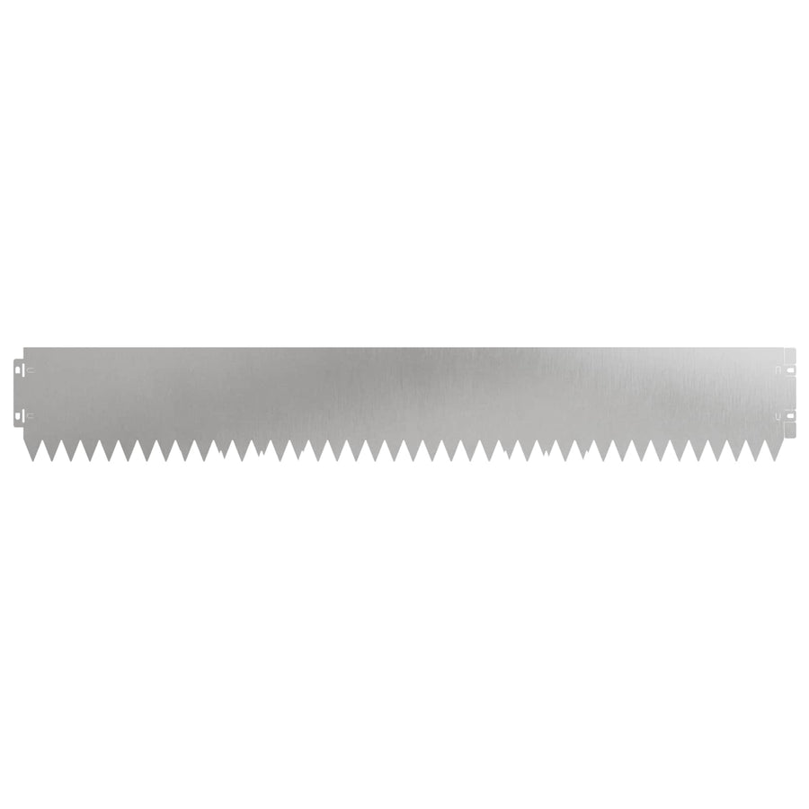 Gazonrand 20 pcs 103 x 15 cm Staal Zilverkleurig
