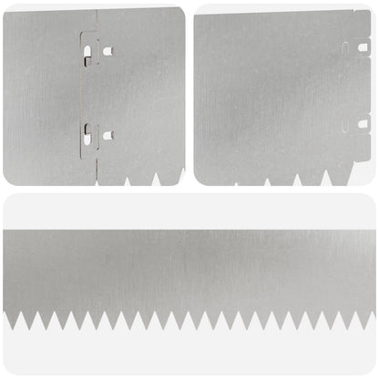 Gazonrand 30 pcs 103 x 15 cm Staal Zilverkleurig