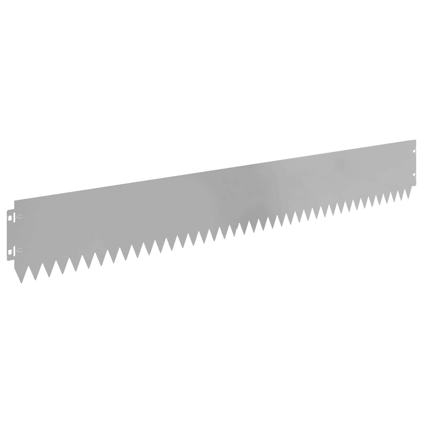 Gazonrand 30 pcs 103 x 15 cm Staal Zilverkleurig