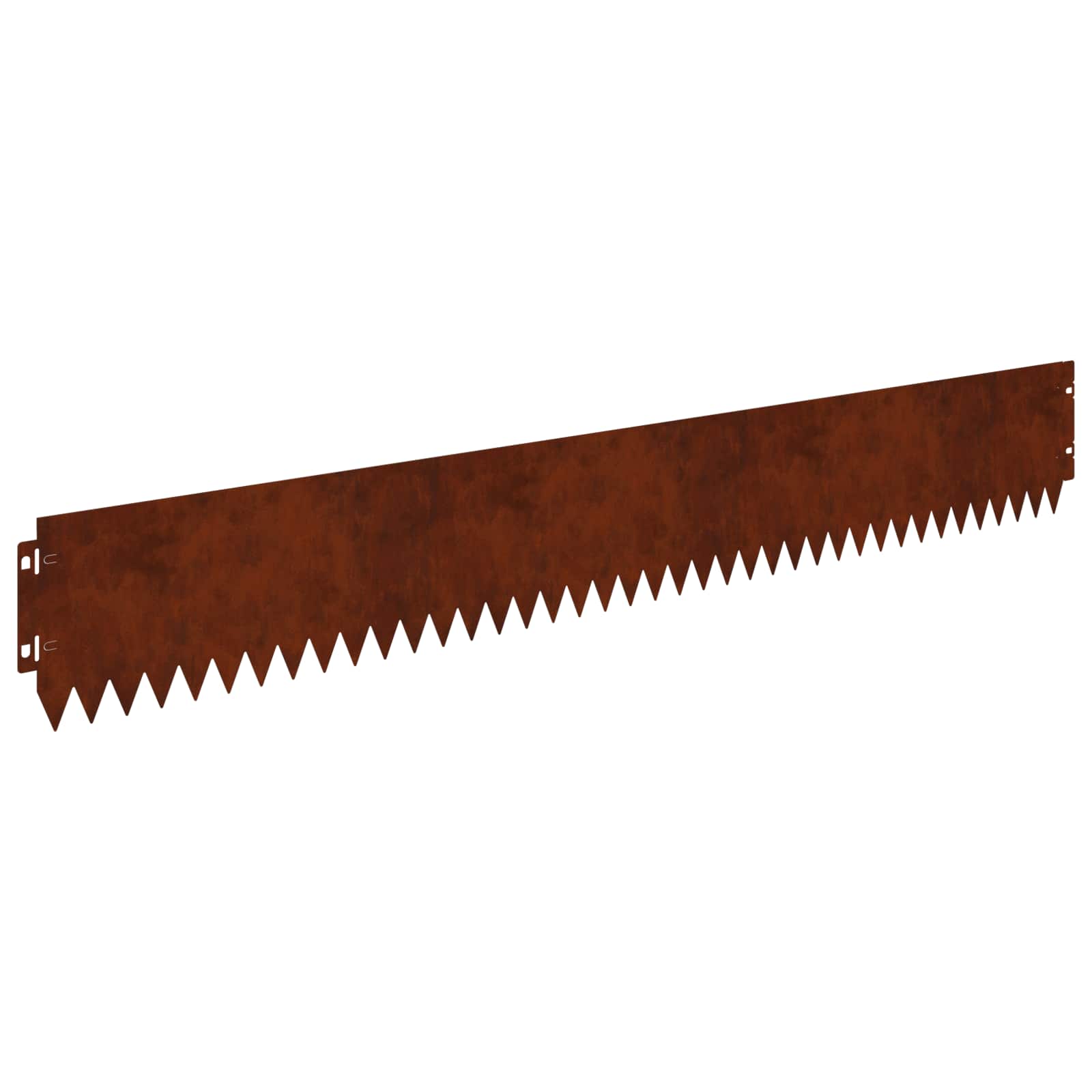 Gazonrand 30 pcs 103 x 15 cm Staal Roestig