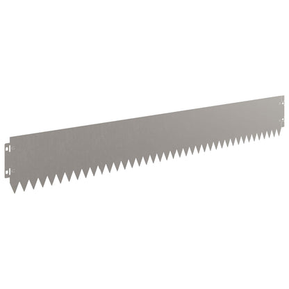 Gazonrand 30 pcs 103 x 15 cm Staal Roestig