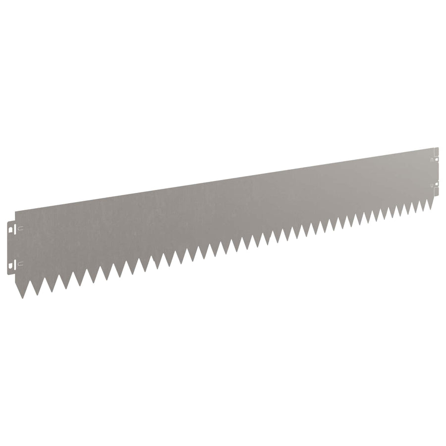 Gazonrand 30 pcs 103 x 15 cm Staal Roestig
