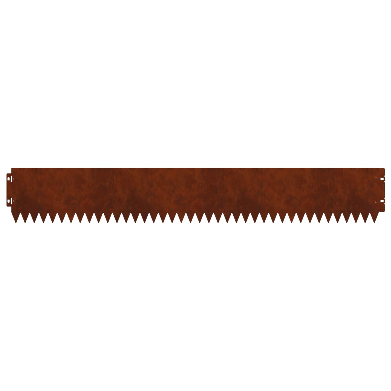 Gazonrand 30 pcs 103 x 15 cm Staal Roestig