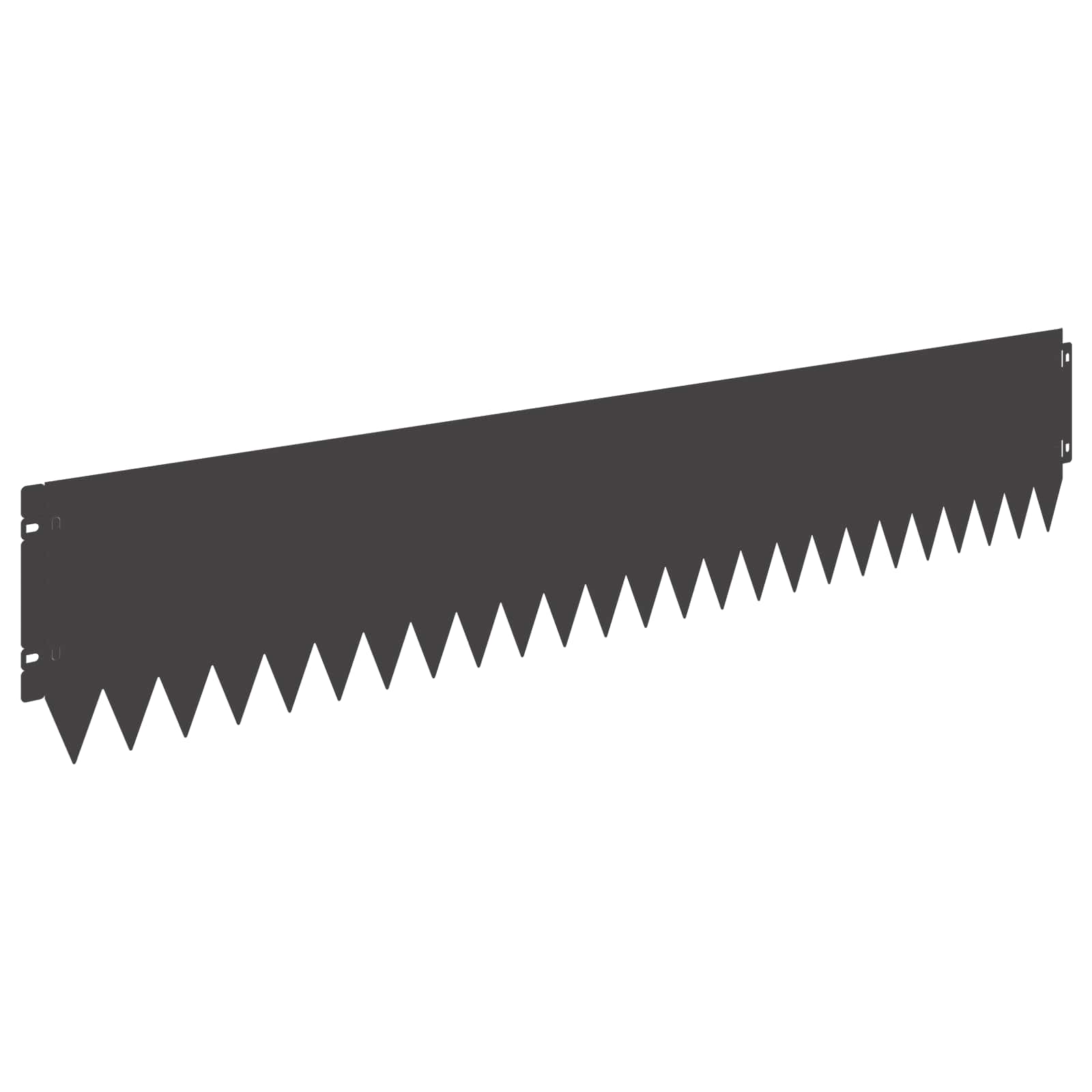 Gazonrand 10 pcs 103 x 20 cm Staal Zwart