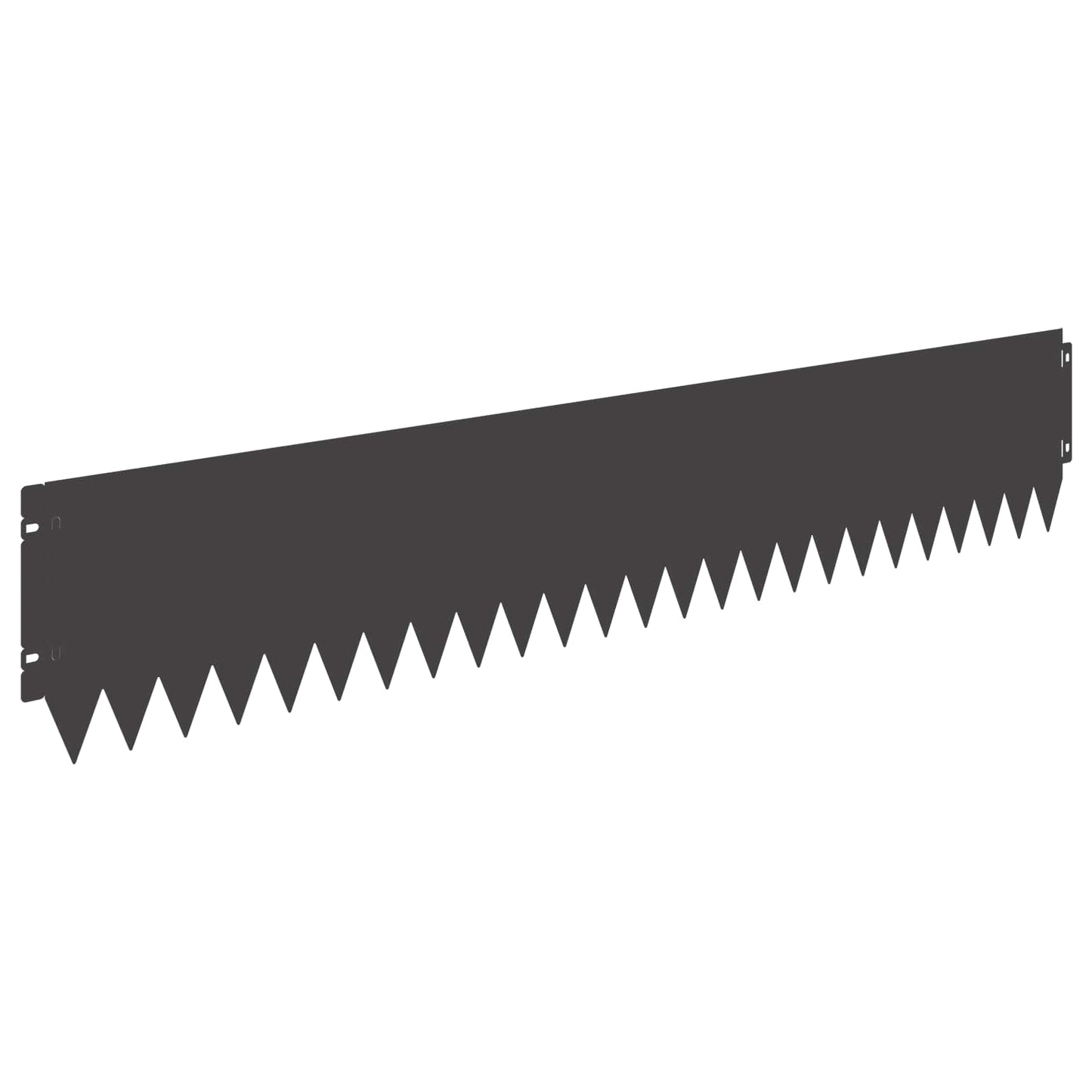 Gazonrand 30 pcs 103 x 20 cm Staal Zwart
