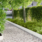 Gazonrand 30 stuks 103x20 cm staal wit
