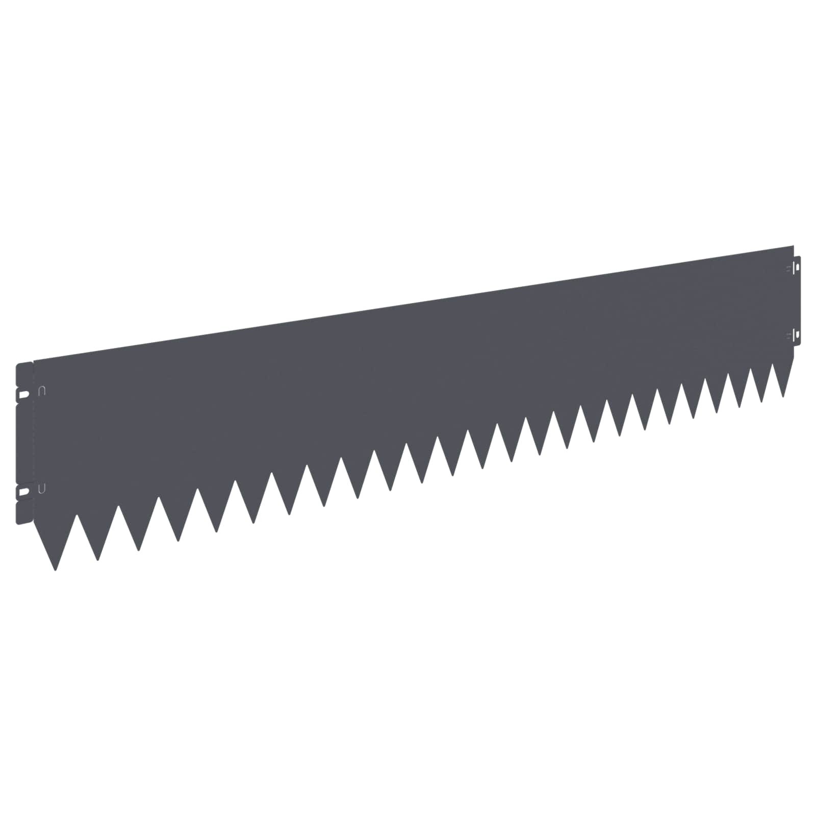 Gazonrand 10 pcs 103 x 20 cm Staal Antracietkleurig