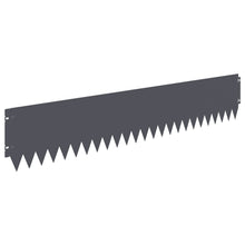 Gazonrand 10 pcs 103 x 20 cm Staal Antracietkleurig