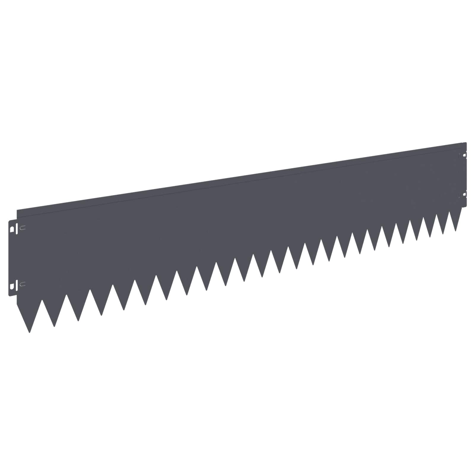 Gazonrand 10 pcs 103 x 20 cm Staal Antracietkleurig
