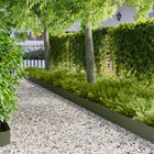 Gazonrand 103x20 cm staal olijfgroen (10 stuks)