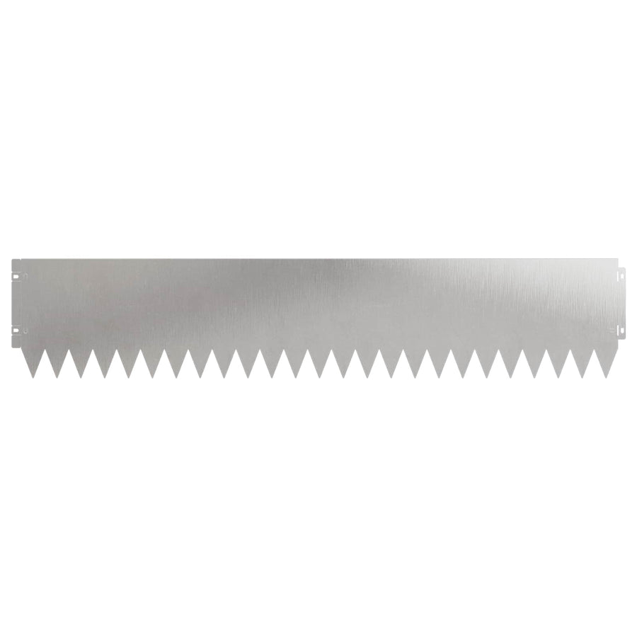 Gazonrand 10 pcs 103 x 20 cm Staal Zilverkleurig