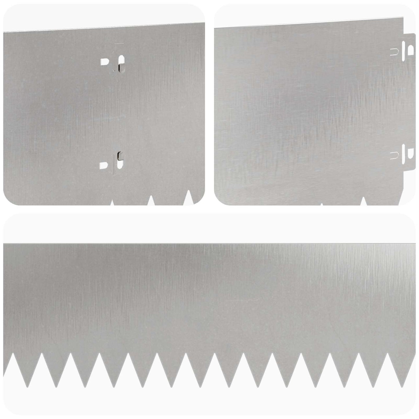 Gazonrand 20 pcs 103 x 20 cm Staal Zilverkleurig