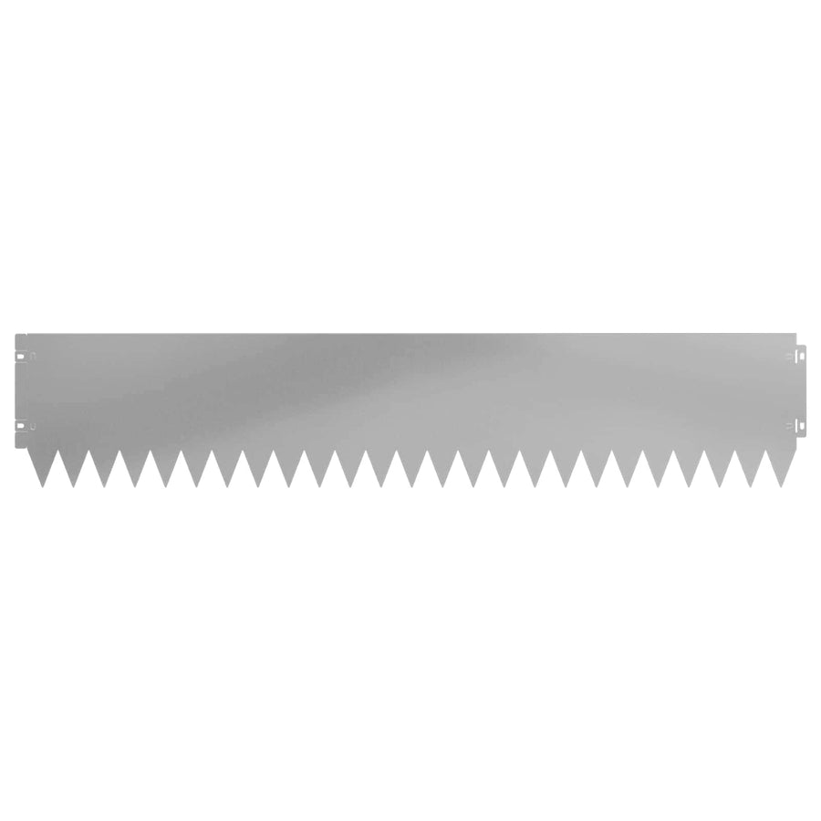 Gazonrand 20 pcs 103 x 20 cm Staal Zilverkleurig