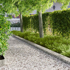 Gazonrand 103x20 cm staal zilverkleurig 30 stuks