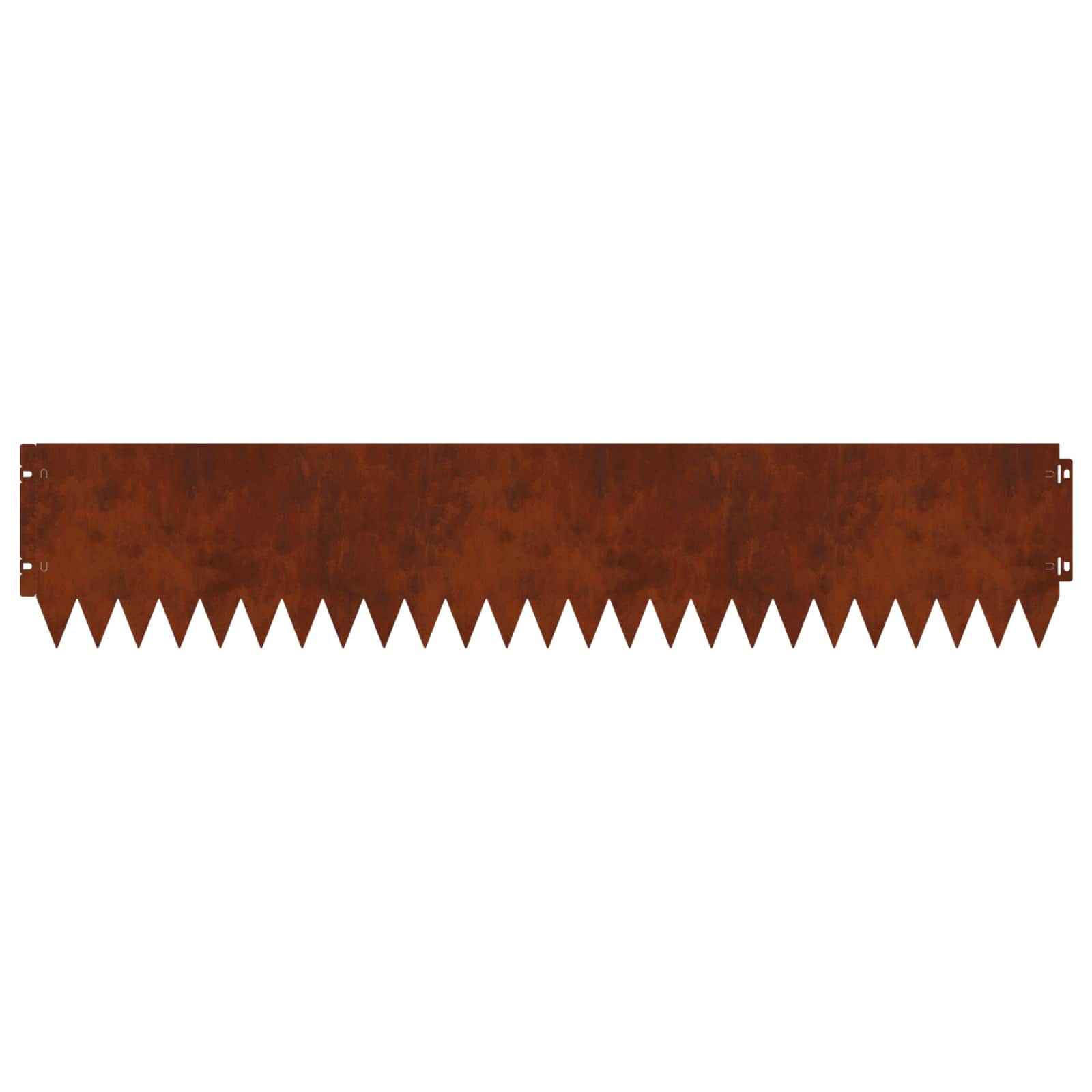 Gazonrand 10 pcs 103 x 20 cm Staal Roestig