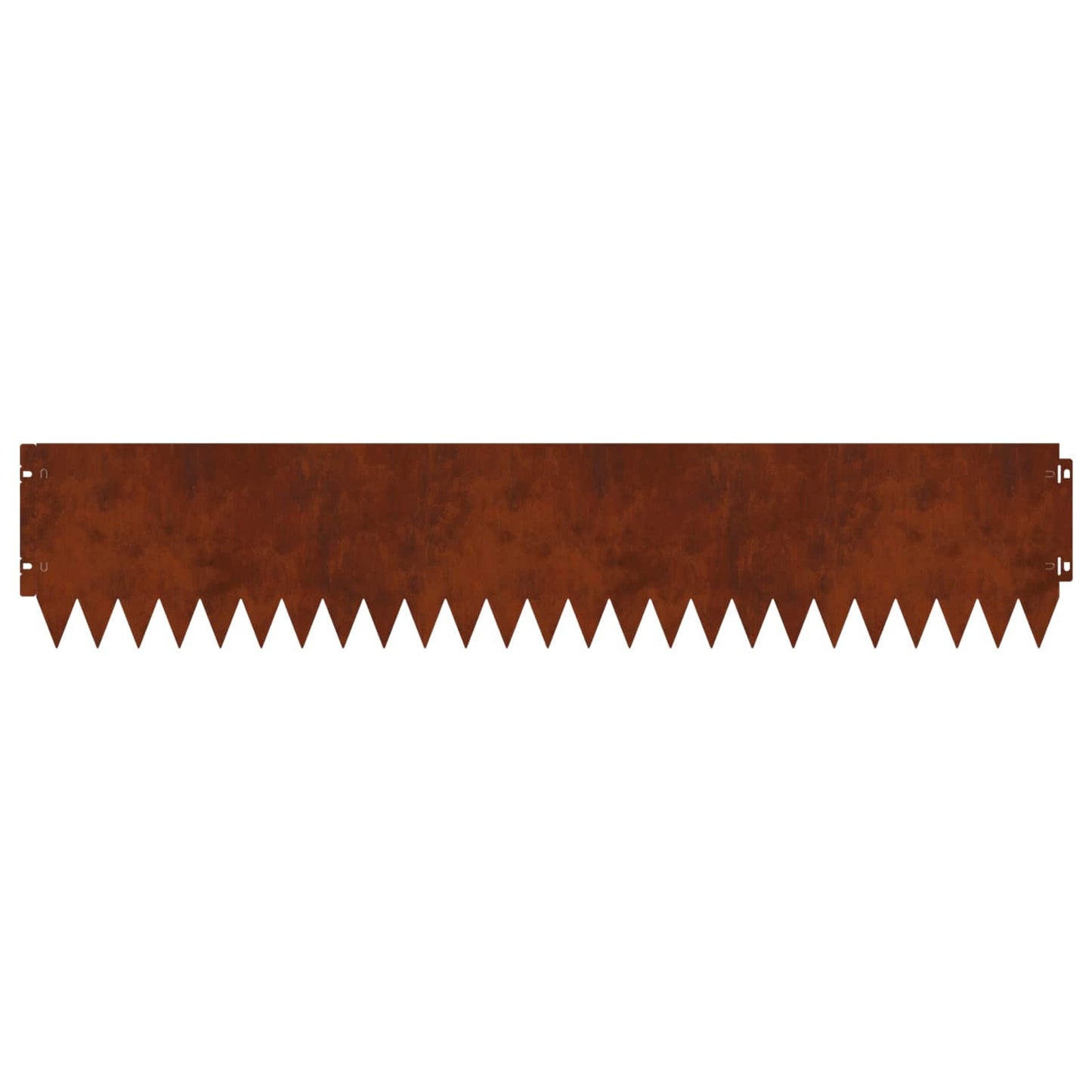 Gazonrand 30 pcs 103 x 20 cm Staal Roestig