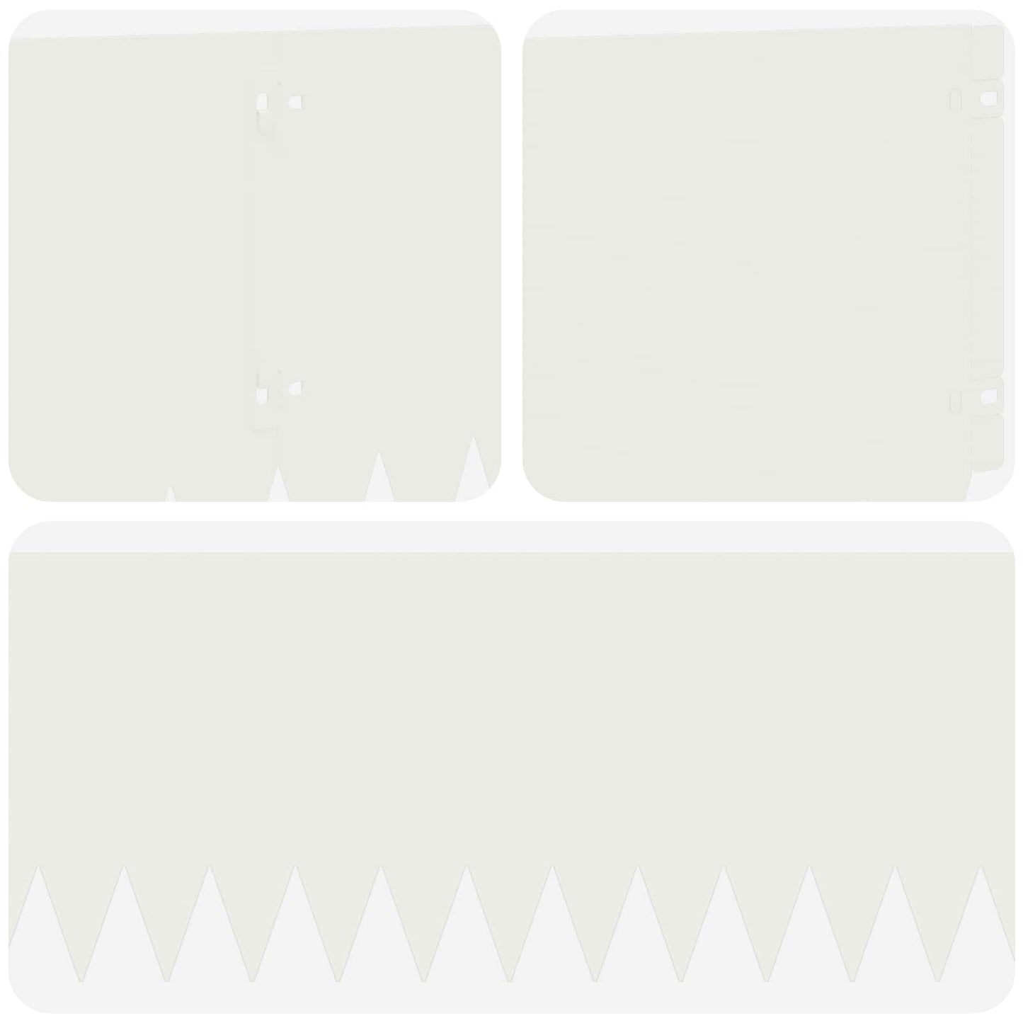 Gazonrand 20 pcs 103 x 25 cm Staal Wit
