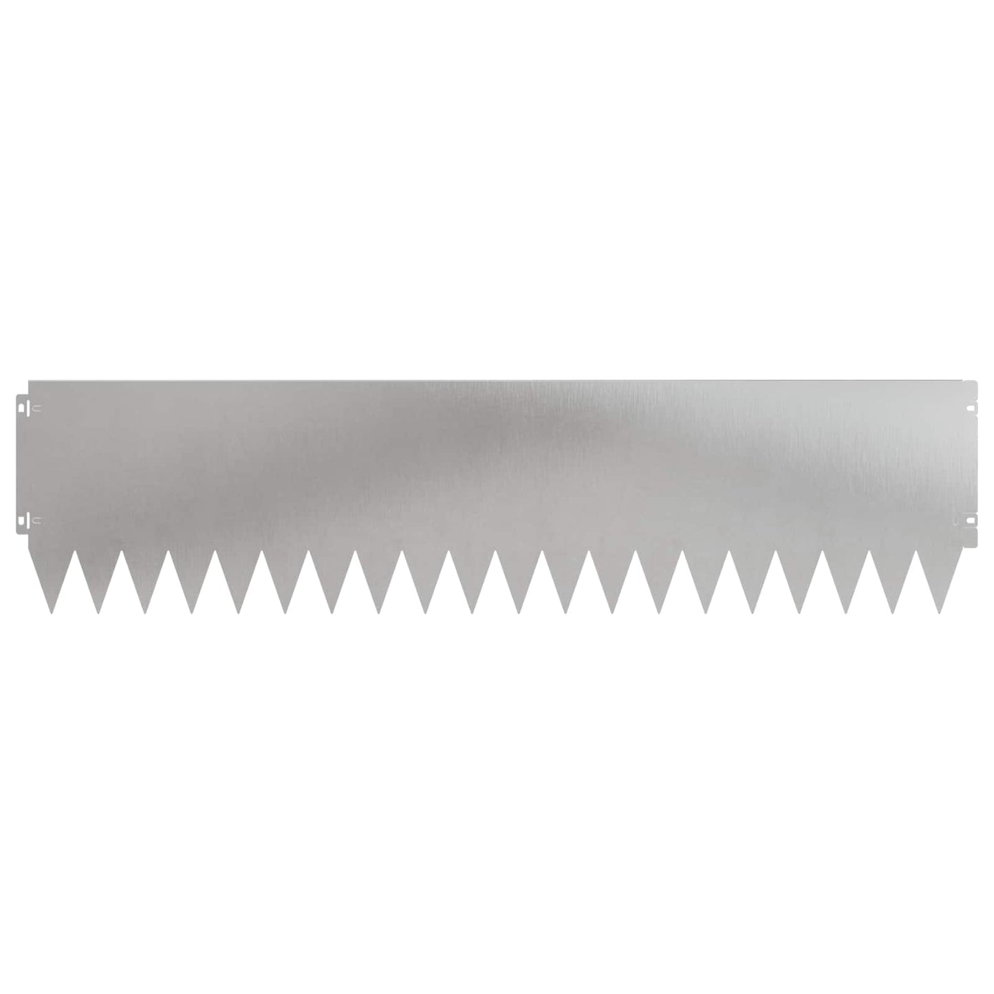 Gazonrand 20 pcs 103 x 25 cm Staal Zilverkleurig