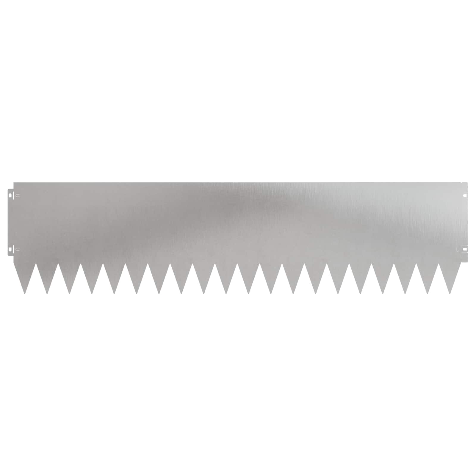 Gazonrand 20 pcs 103 x 25 cm Staal Zilverkleurig