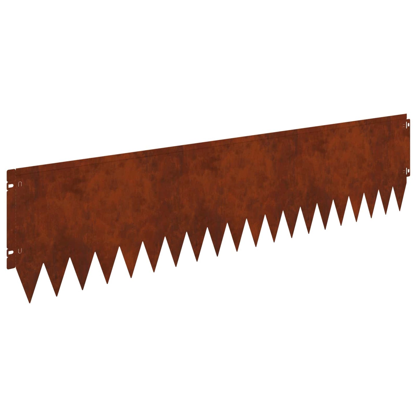 Gazonrand 10 pcs 103 x 25 cm Staal Roestig