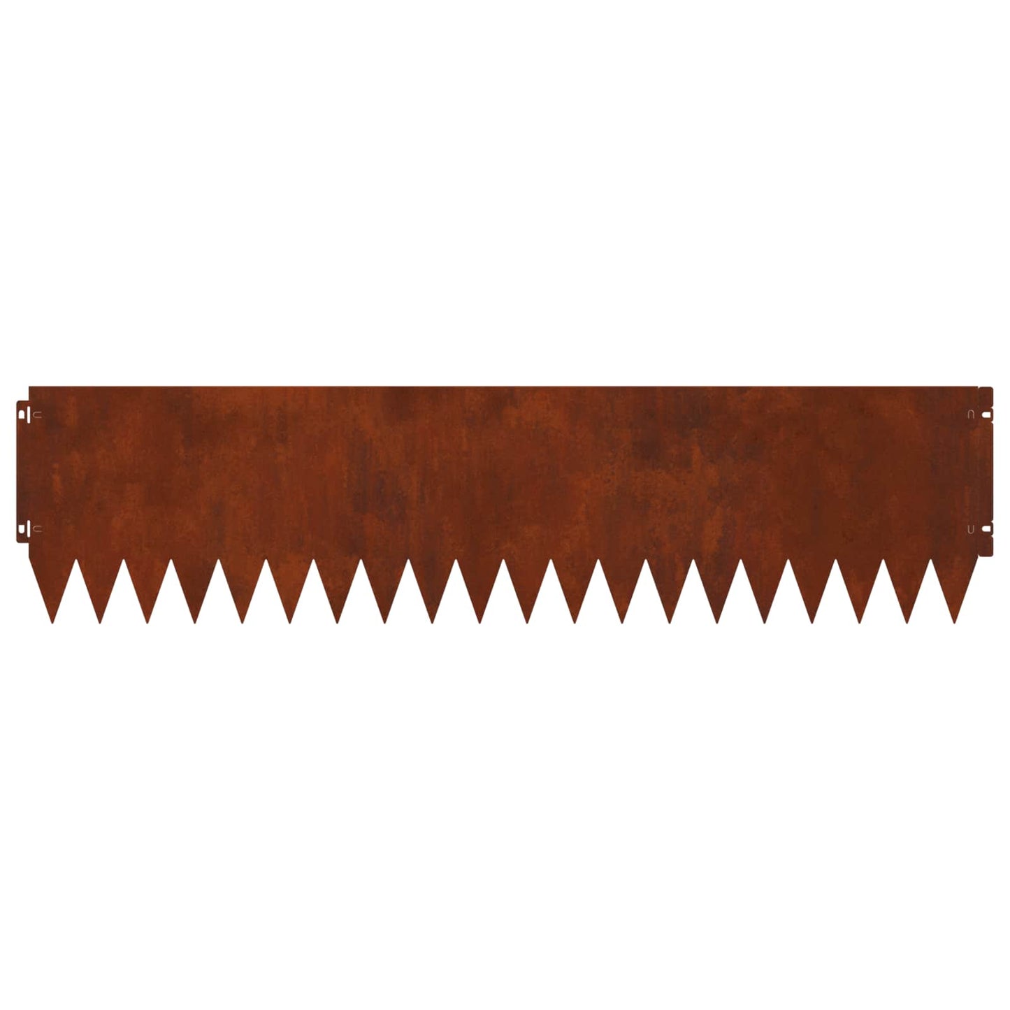 Gazonrand 10 pcs 103 x 25 cm Staal Roestig