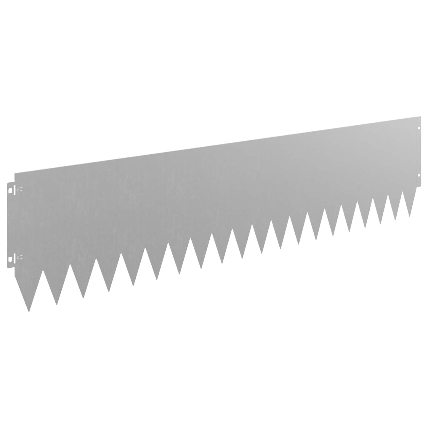 Gazonrand 20 pcs 103 x 25 cm Staal Roestig