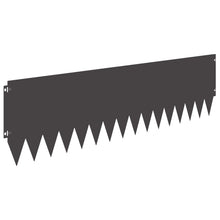 Gazonrand 20 pcs 103 x 30 cm Staal Zwart