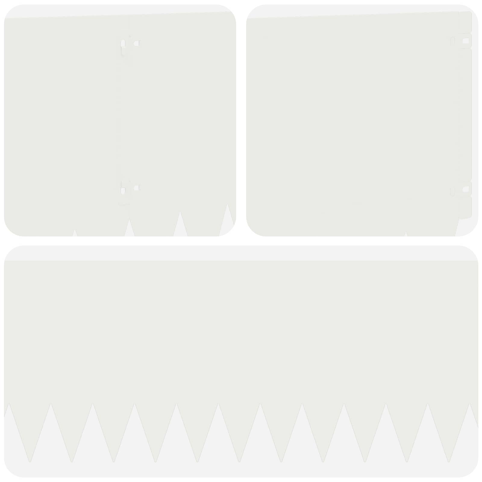 Gazonrand 20 pcs 103 x 30 cm Staal Wit
