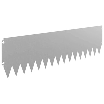Gazonrand 10 pcs 103 x 30 cm Staal Roestig