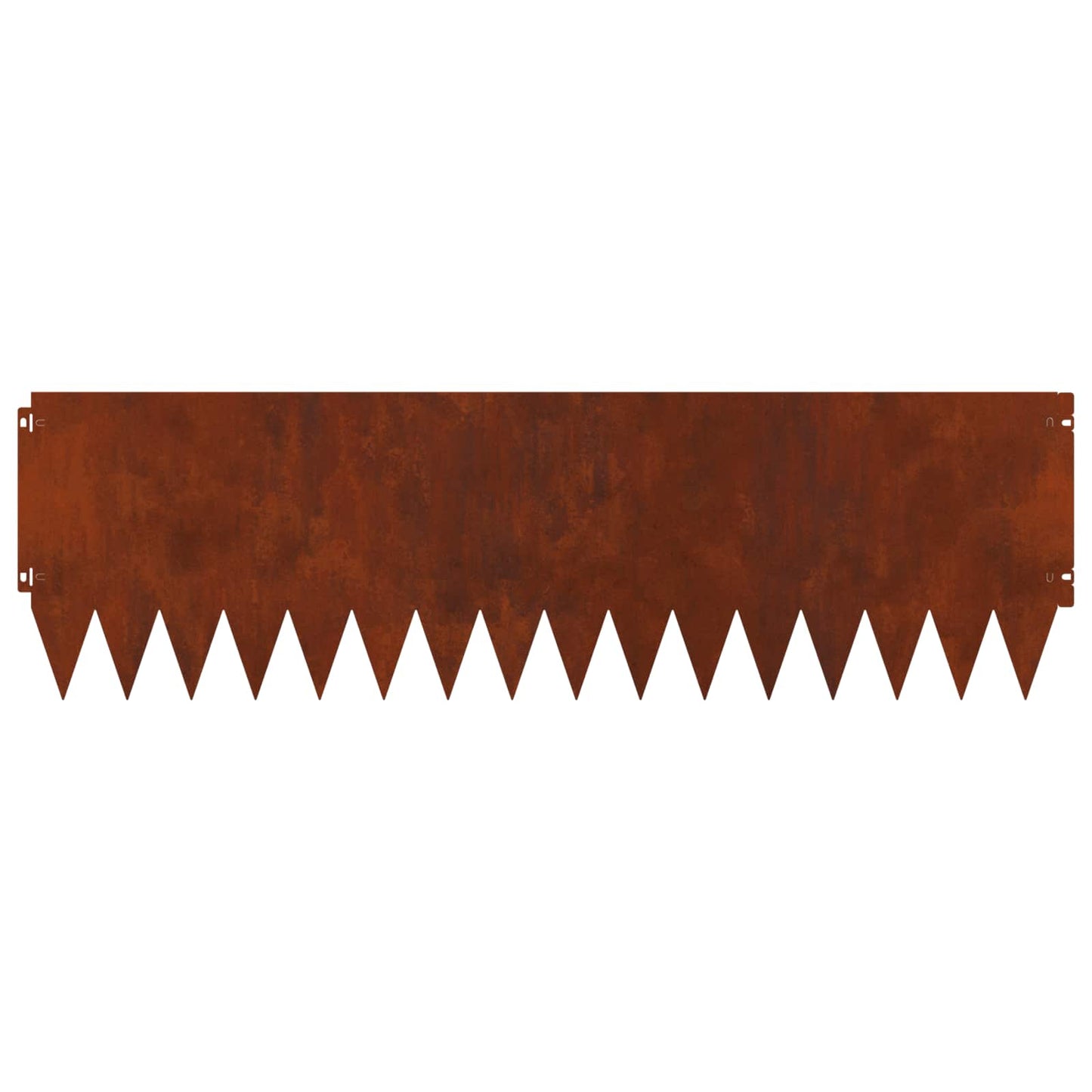 Gazonrand 10 pcs 103 x 30 cm Staal Roestig