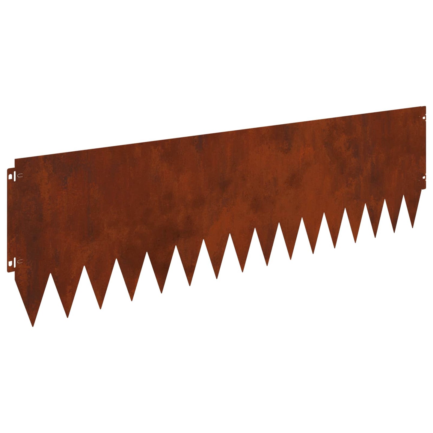 Gazonrand 20 pcs 103 x 30 cm Staal Roestig