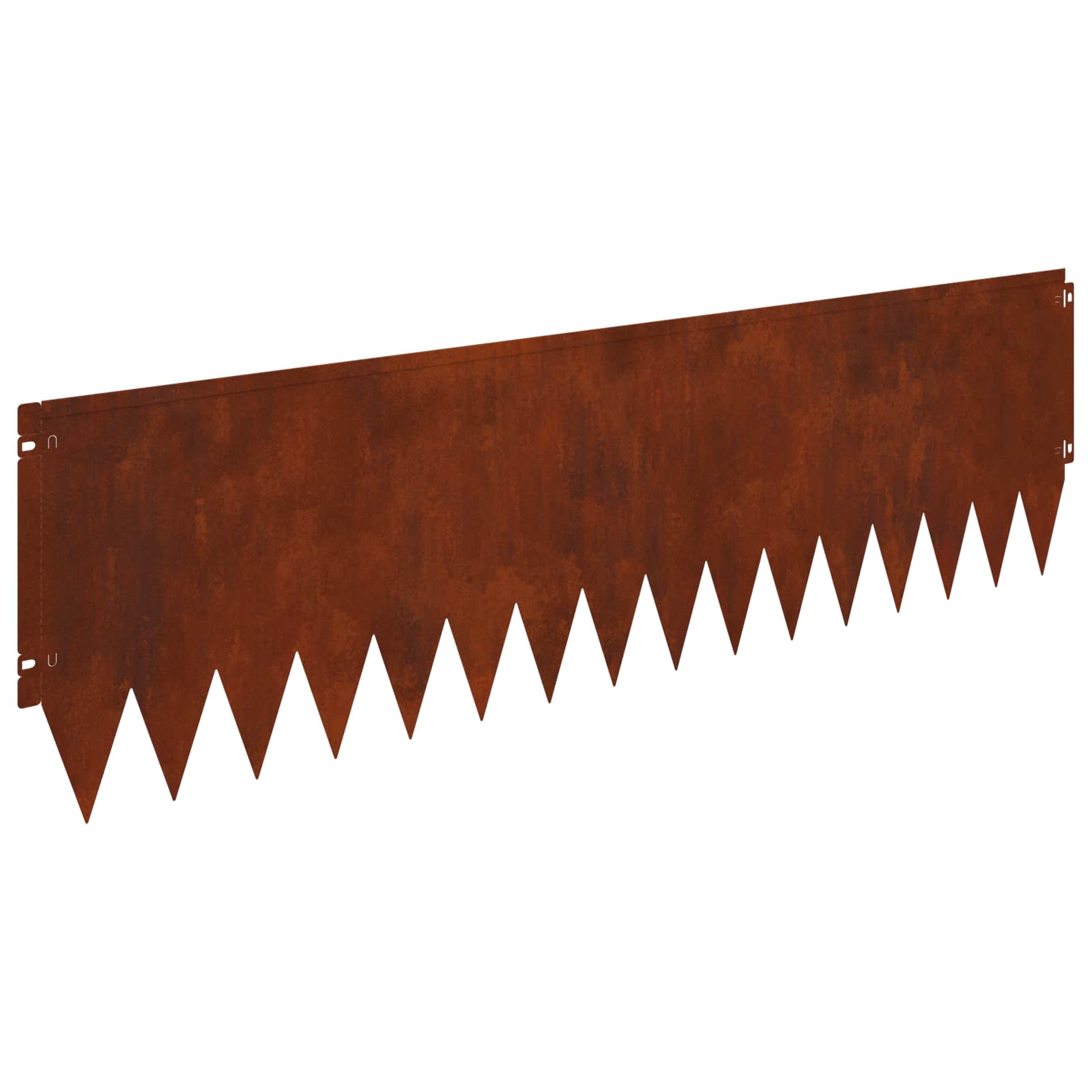 Gazonrand 20 pcs 103 x 30 cm Staal Roestig