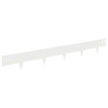 Gazonrand 10 pcs 100 x 12 cm Staal Wit