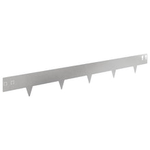 Gazonrand 30 pcs 100 x 12 cm Staal Zilverkleurig