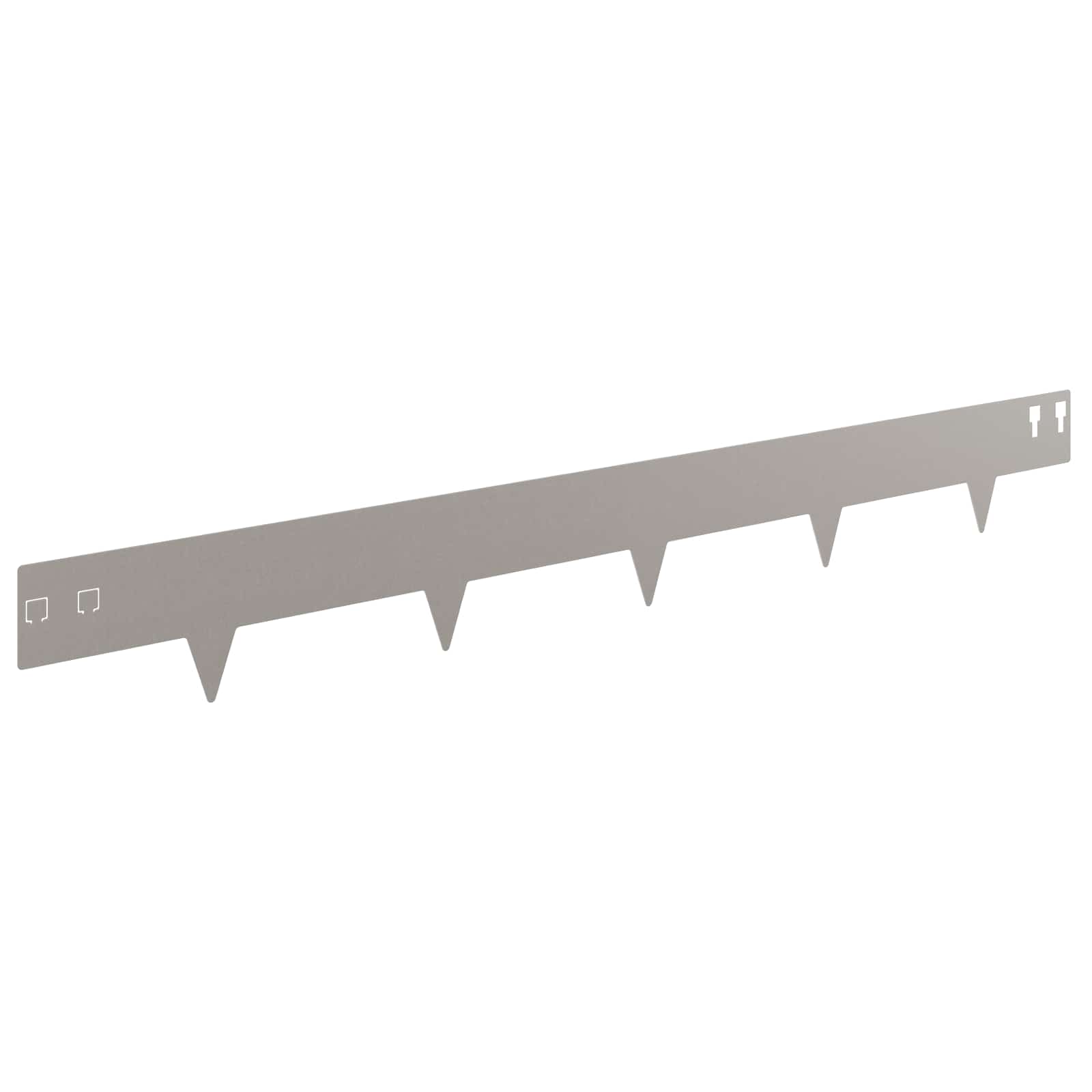Gazonrand 30 pcs 100 x 12 cm Staal Roestig