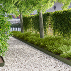 Gazonrand 50 stuks 100x15 cm staal olijfgroen