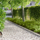 Gazonrand 100x15 cm staal zilverkleurig 20 stuks