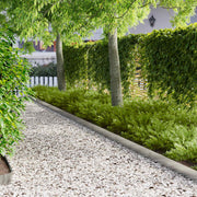Gazonrand staal 30 stuks 100x15 cm zilverkleurig