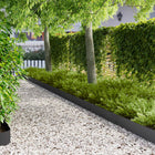 Gazonrand 10 stuks 100x20 cm staal zwart
