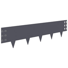 Gazonrand 20 st 100 x 25 cm Staal Antracietkleurig