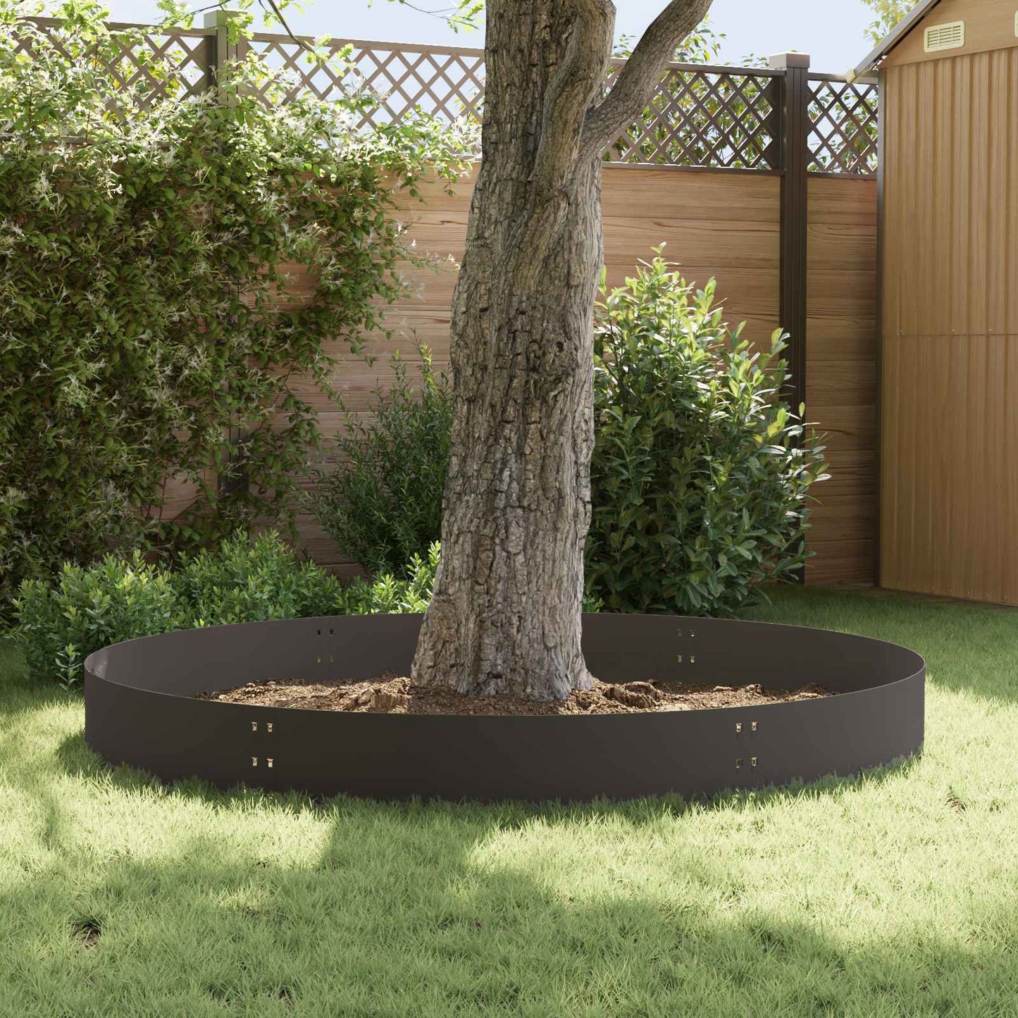Gazonrand 20 st 100 x 30 cm Staal Zwart