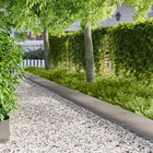 Gazonrand 100x30 cm staal zilverkleurig 20 stuks