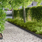 Gazonrand 30 st 103 x 15 cm Staal Zwart