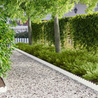 Gazonrand 50x staal wit 103x15 cm