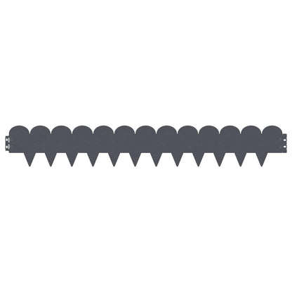 Gazonrand 30 pcs 103 x 15 cm Staal Antracietkleurig